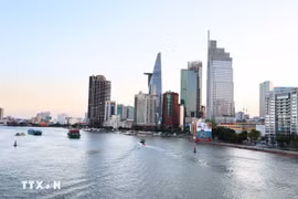胡志明市的一角。图自越通社