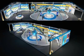由越南科学与技术部主办的越南科技、创新和数字化转型成就展览区效果图。图自越通社 