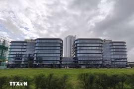 岘港IFC管理机构总部的基础设施和办公用房已完成建设。图自越通社