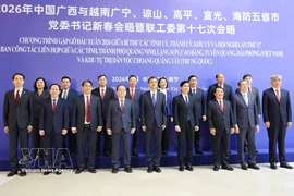 与会代表合影。图自越通社