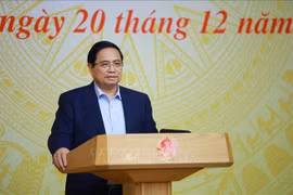 范明政总理发表讲话。图自越通社