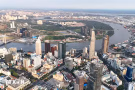 胡志明市的一角。图自越通社