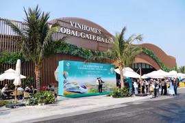 Vingroup在广宁省的海滨都市项目对面即是河内-广宁高速铁路车辆段车站。图自越通社