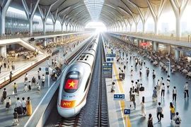 北南高速铁路效果图。图自投资报