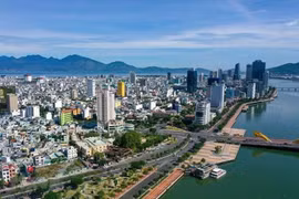 岘港市的一角。图自越通社