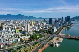 岘港市的一角。图自越通社