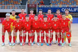 越南五人制足球队集训备战2026年亚洲杯。图自VFF