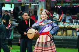 8月份一系列传统文化活动亮相越南各民族文化旅游村。图自越通社
