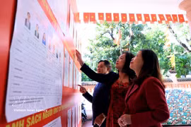 第十五届国会处理了大量工作，突出表现为组织多次临时会议决定紧迫问题。图自越通社