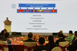 澜湄合作首次领导人会议十周年招待会。图自越通社