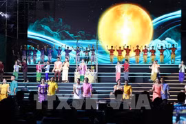 文艺表演节目。图自越通社