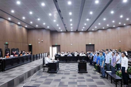 庭审现场。图自越通社