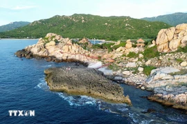 鸟瞰莱洞的风景。图自越通社