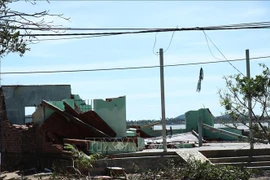 第13号台风“海鸥”致逾2.6万间房屋损毁。图自越通社