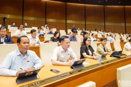 第十五届国会第九次会议：聚焦民营经济发展机制与政策。图自越通社
