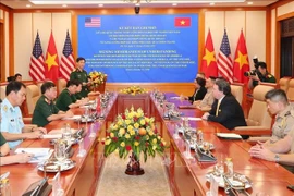 签署仪式现场。图自越通社