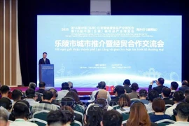 交流会现场。图自越通社