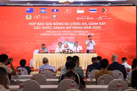 2025年东盟国家公安警察足球锦标赛为执法力量打造有意义的体育平台。图自越通社