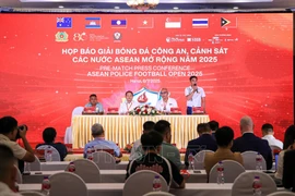 2025年东盟国家公安警察足球锦标赛为执法力量打造有意义的体育平台。图自越通社
