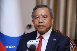 老挝技术与通讯部部长、老越友好协会主席波万坎·冯达拉。图自越通社