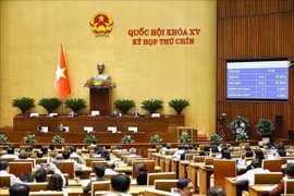 国会于2025年6月24日上午表决通过《越南国籍法若干条款修改补充法》。图自越通社