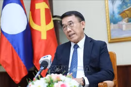 老挝人民革命党中央对外关系部部长本莱·班达努冯。图自越通社