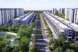 兴安省安美二号工业园区工人宿舍及社会住房项目效果图。图自越通社 