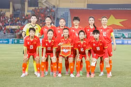 越南女足稳居亚洲第六。图片来源：越南足联