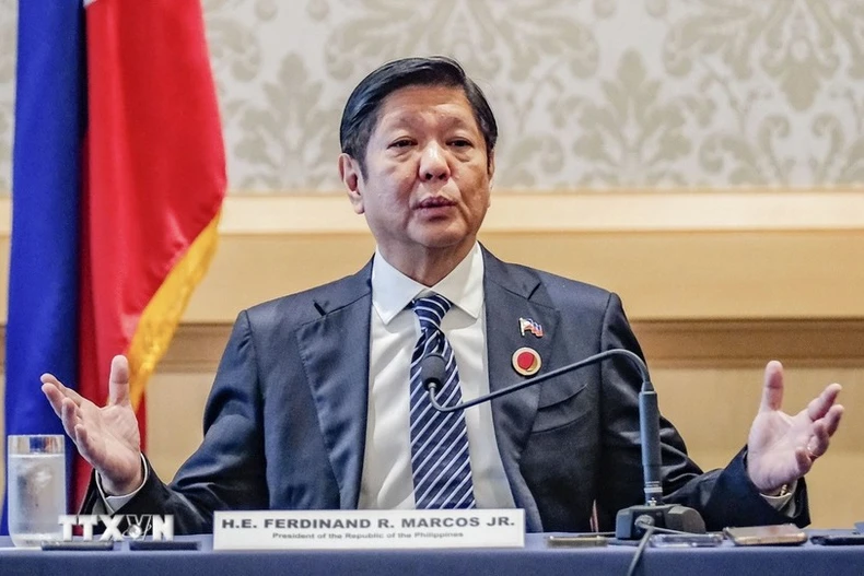 菲律宾总统费迪南德·马科斯（Ferdinand R. Marcos Jr.）。图自共同社/越通社