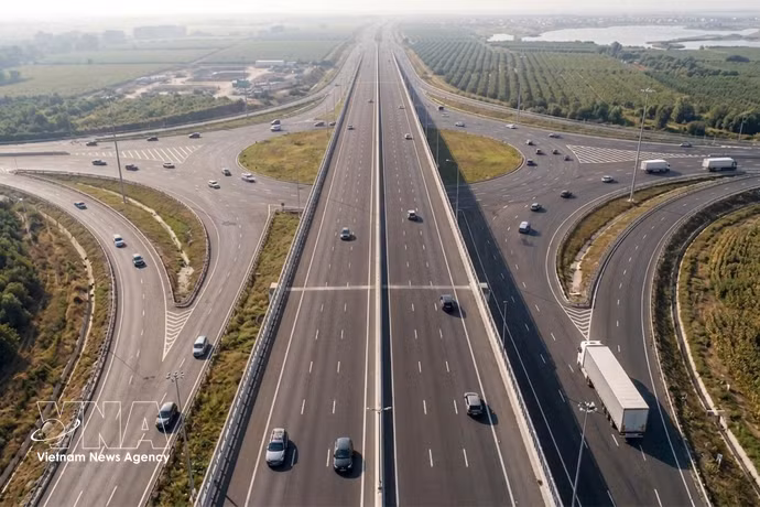通往隆城机场道路项目效果图。图自越通社