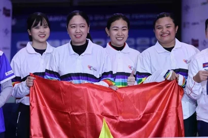 越南女子掷球队成功卫冕世界锦标赛冠军。图自互联网
