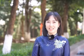 莱州省委宣教和民运部副部长陶氏清闲。图自越通社