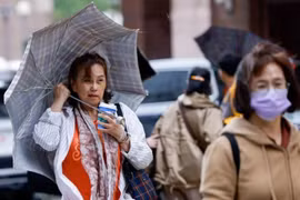 台风"凤凰"预计于11月12日登陆台湾西南部高雄港附近沿海。图自路透社