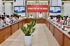 胡志明市各有关部门召开会议，商讨迎接欧盟委员会（EC）第五次检查团的各项准备工作。图自越通社