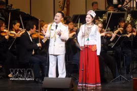 2026年“新年音乐会”上的表演节目。图自越通社