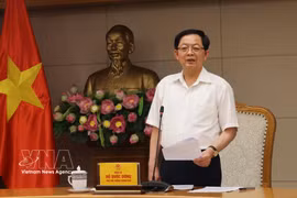 政府副总理胡国勇在会上发言。图自越通社
