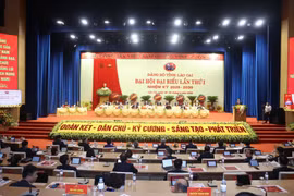 越共老街省第一次代表大会（2025—2030年任期）圆满落幕。图自越通社