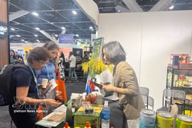 国际消费者对越南商品印象深刻。图自越通社