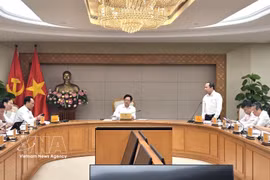 越南政府副总理胡国勇主持会议。图自越通社