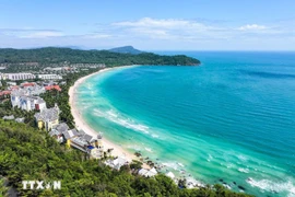 富国岛海滩的美景。图自越通社