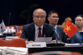 丁全胜大使在会上发表讲话。图自越通社