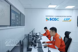 龙山石化有限责任公司龙山石化联合体的全天候应急响应监测和协调中心。图自越通社