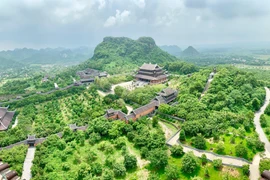 沛顶寺坐落于世界文化与自然双重遗产长安名胜群之中，创下亚洲与越南多项纪录。图自越通社