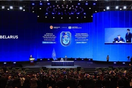 《联合国打击网络犯罪公约》（河内公约）开放签署仪式。图自越通社