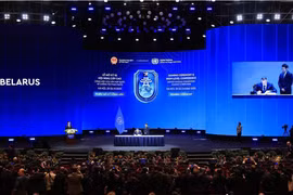 《联合国打击网络犯罪公约》（河内公约）开放签署仪式。图自越通社