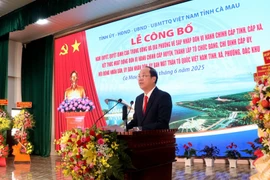 金瓯省委书记阮胡海发表讲话。图自《信息报》