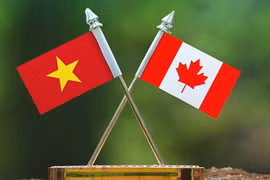 资料图：越南与加拿大国旗。图自互联网