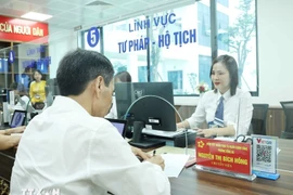 河内市栋多坊公共行政服务中心。图自越通社
