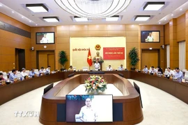 第十五届国会常务委员会第46次会议.图自越通社