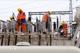 目前，北宁省仍有29442户居民尚未恢复供电。图自越通社